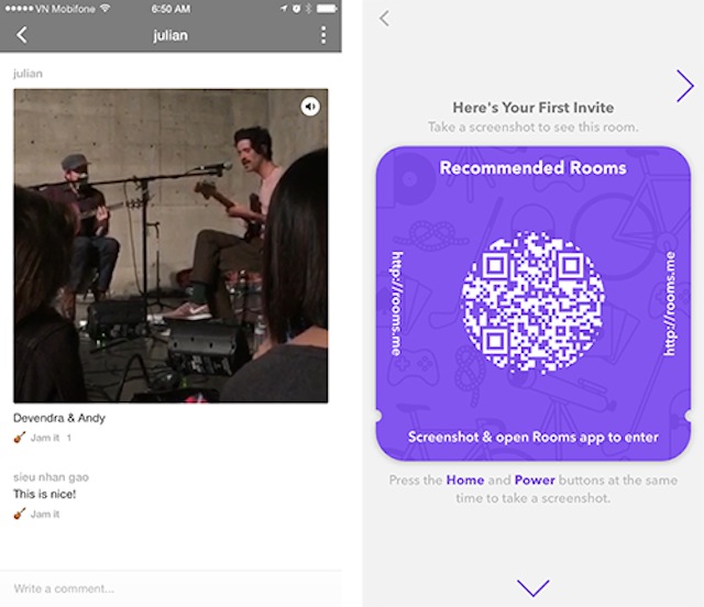 Mời người khác tham dự phòng chat