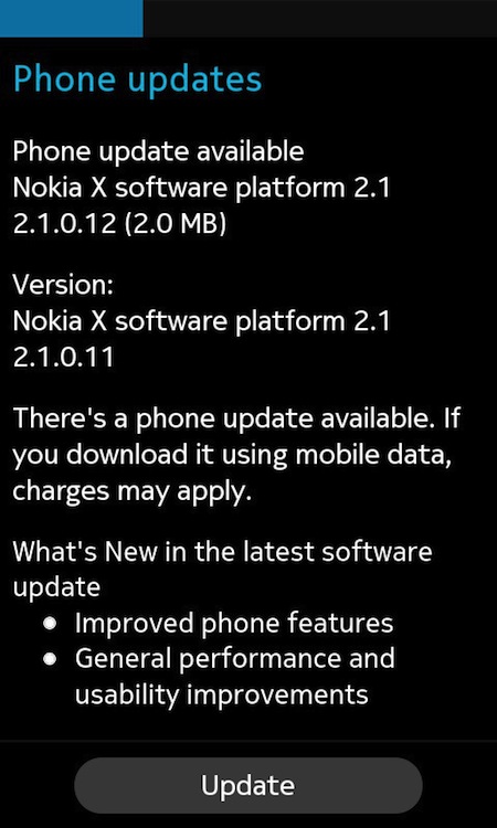 Nokia X2 có bản cập nhật mới