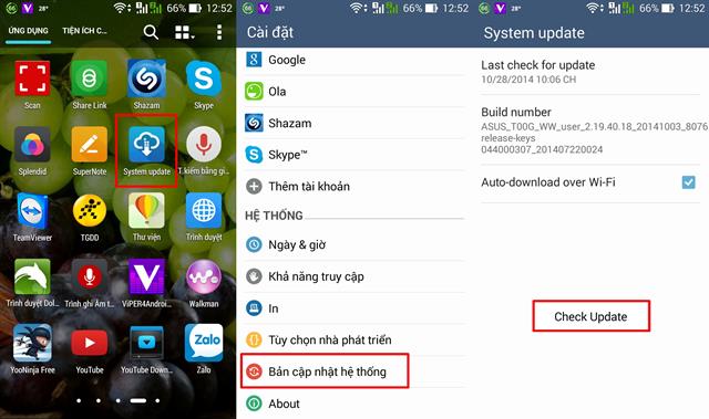 Kiểm tra bản cập nhật mới