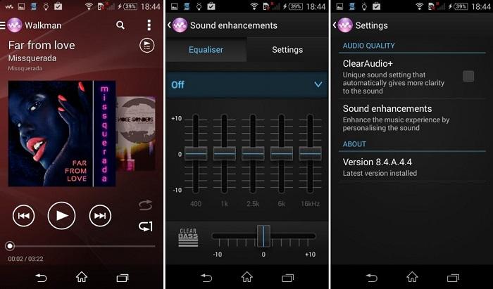 Trình nghe nhạc Walkman, công nghệ âm thanh và một số tùy chỉnh trên Xperia E3