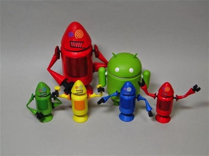 Biểu tượng Android ban đầu không giống như hiện nay Biểu tượng Android ban đầu không giống như hiện nay