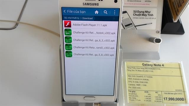 Các tập tin nhận được từ bluetooth và tải về trên Internet đều nằm chung thư mục 