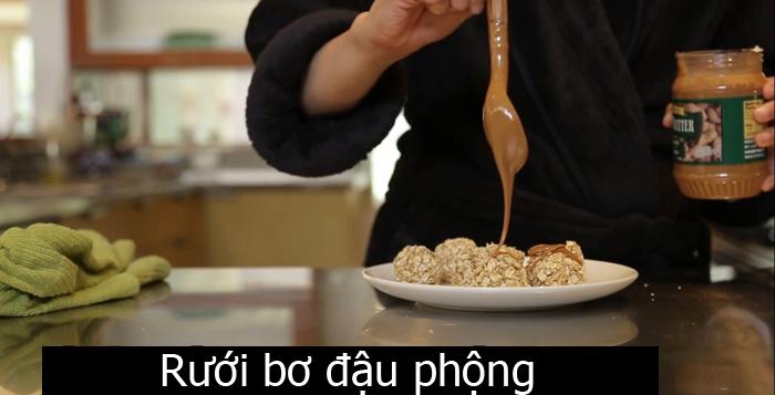 Yến mạch bơ đậu phộng vo viên