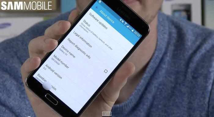 Video thứ 2 về Galaxy S5 chạy bản rom Android 5.0 Lollipop