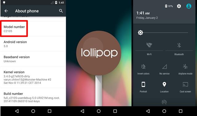 Thông tin bản ROM Cook Android 5.0 trên Xperia L