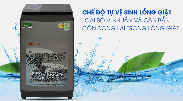 Các tiêu chí lựa chọn máy giặt cho gia đình bạn nên biết trước khi mua > Máy giặt Toshiba 9 kg AW-K1005FV(SG)