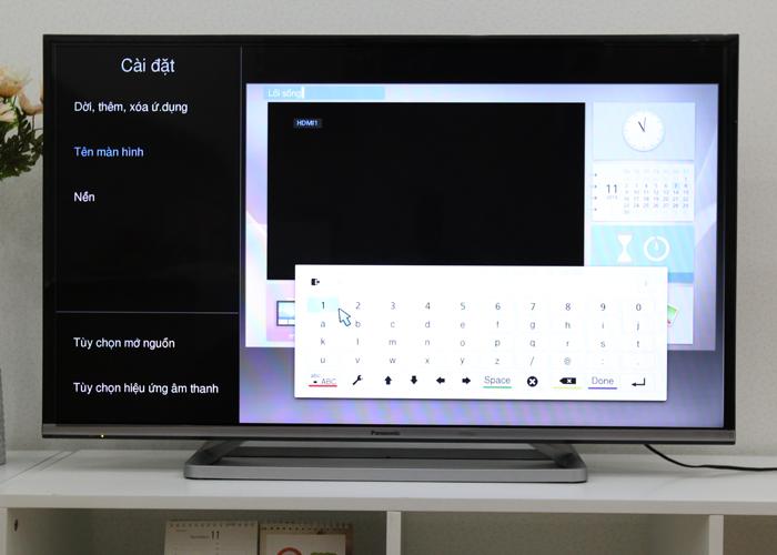 Những điều bạn cần biết về My Home Screen trên Smart tivi Panasonic > Đặt tên cho màn hình chủ đề