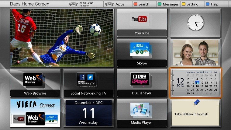 Những điều bạn cần biết về My Home Screen trên Smart tivi Panasonic > Giao diện My Home Screen trên TV Panasonic