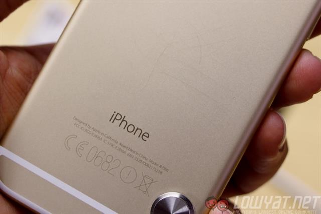 iPhone 6 màu vàng cũng rất khó thấy các vết trầy