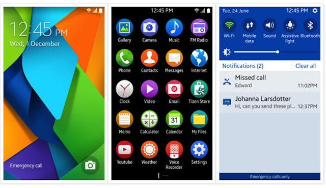Giao diện Tizen OS mới
