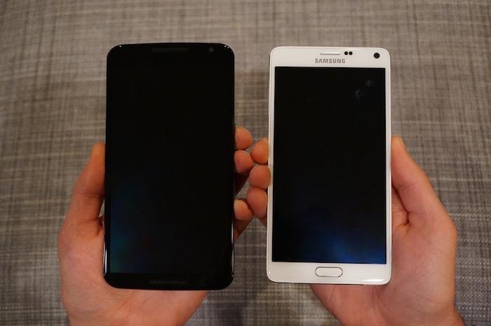 Nexus 6 so dáng với Galaxy Note 4, LG G3, Galaxy S5, HTC One M8 > Nexus 6 so dáng với Galaxy Note 4, LG G3, Galaxy S5, HTC One M8