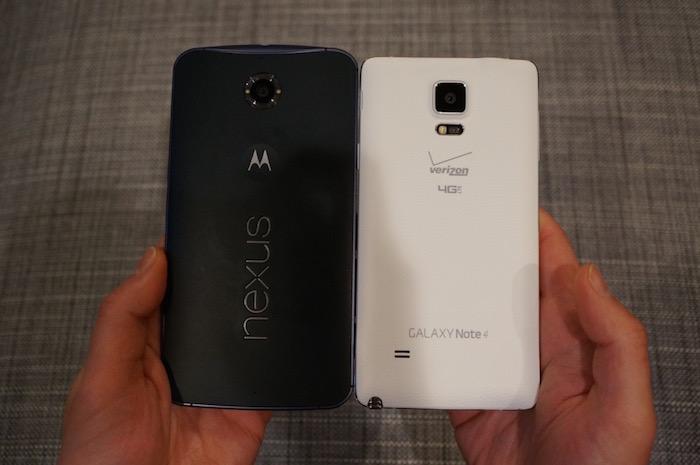 Nexus 6 so dáng với Galaxy Note 4, LG G3, Galaxy S5, HTC One M8 > Nexus 6 so dáng với Galaxy Note 4, LG G3, Galaxy S5, HTC One M8