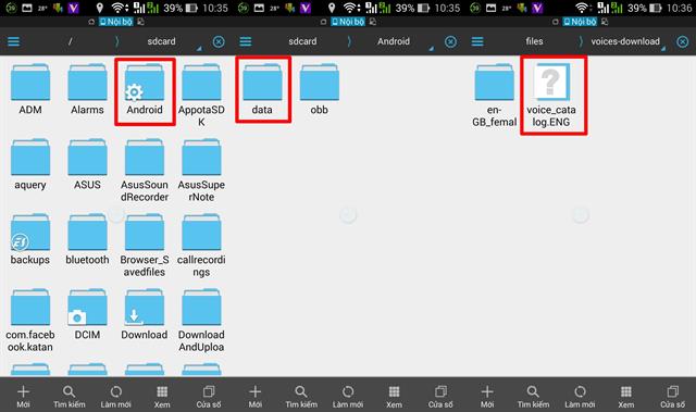 Làm sao để tìm thấy mục tải file Voice Navigation tiếng Việt?