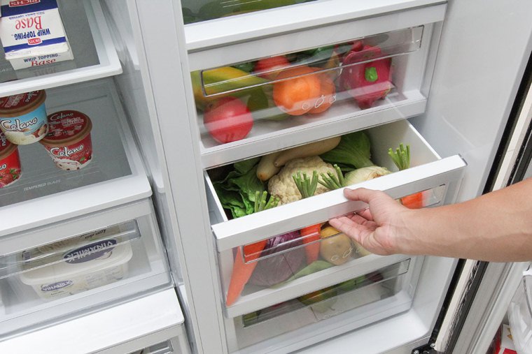 Tủ lạnh Side by Side tích hợp các công nghệ bảo quản thực phẩm tươi ngon, an toàn sức khỏe | Nguyễn Kim