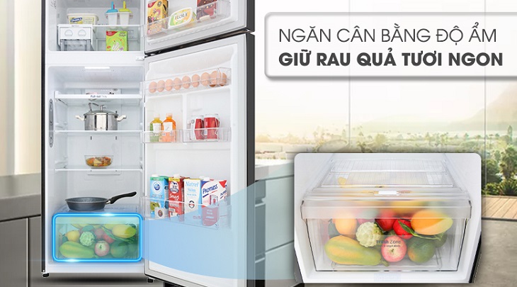 Các công nghệ tủ lạnh phổ biến hiện nay mà bạn nên biết trước khi mua > Ngăn cân bằng độ ẩm cho rau quả
