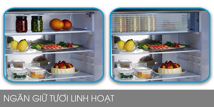 Ngăn trữ thực phẩm tươi linh hoạt