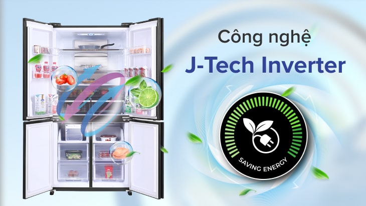 Các công nghệ nổi bật trên tủ lạnh Sharp > Công nghệ J-Tech Inverter