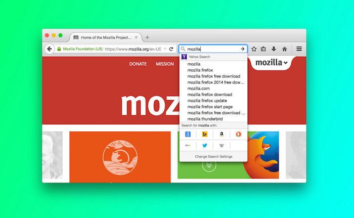 Firefox giới thiệu giao diện tìm kiếm mới