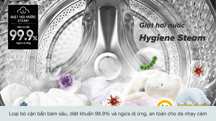 Công nghệ giặt hơi nước Hygiene Steam