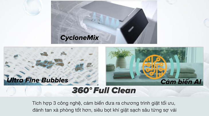 Công nghệ 360 độ Full Clean