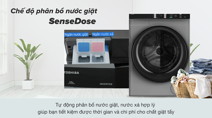 Phân bổ nước giặt thông minh SenseDose