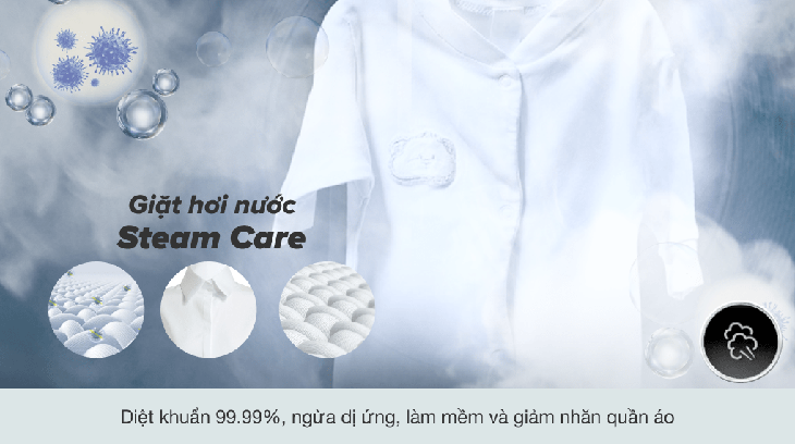 Công nghệ giặt hơi nước Steam Care