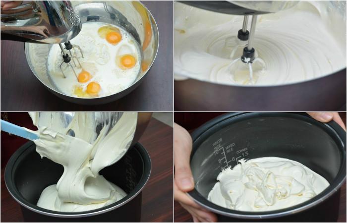 Cách làm bánh bằng nồi cơm điện tử