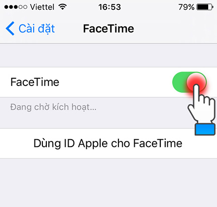 Bật FaceTime