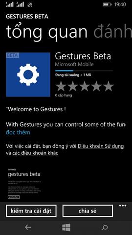 gestures beta