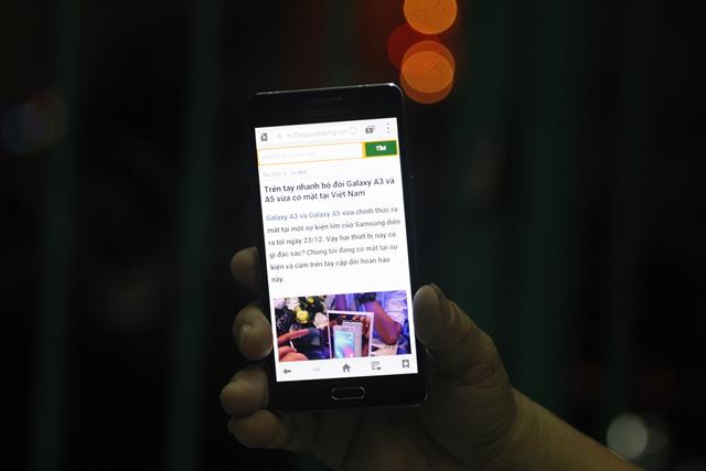 Các góc cạnh của Galaxy A5