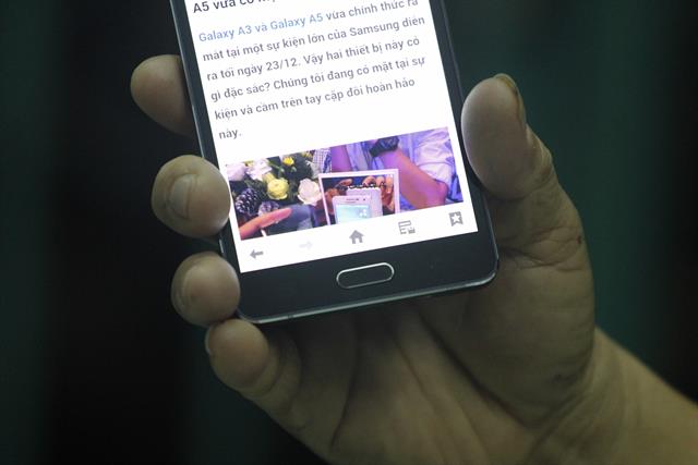 Các góc cạnh của Galaxy A5