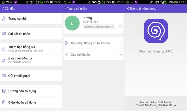 Hiện tại, Mocha Messenger chỉ mới ở giai đoạn đầu phát triển nên khó lòng hội tụ đủ các tính năng