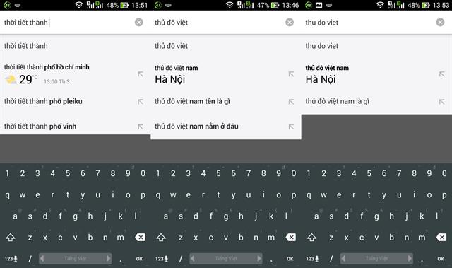 Hệ thống vẫn hiểu từ khóa gõ không dấu