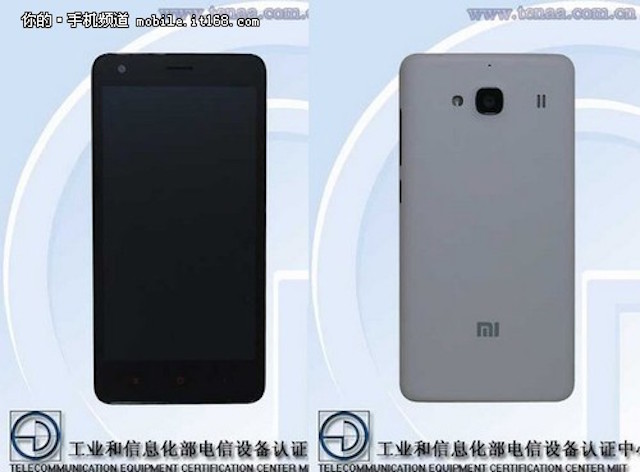 Ảnh bị ghi nhận tại TENAA của Xiaomi Redmi Note 2