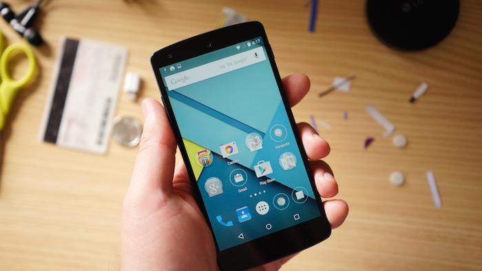 Tìm hiểu hệ điều hành Android là gì? > Giao diện Android 5.0 trên điện thoại