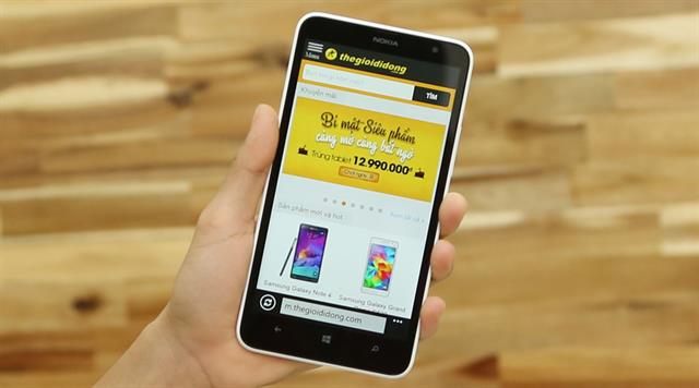 Nokia Lumia 1320 được thegioididong phân phối với giá giảm chỉ còn 4.990.000 đồng