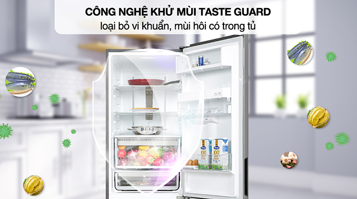 Tủ lạnh Electrolux trang bị công nghệ kháng khuẩn khử mùi Taste Guard