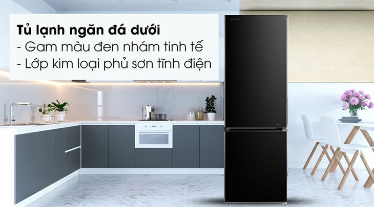 Tủ lạnh Toshiba dùng tốt không? 7 lý do nên mua tủ lạnh Toshiba > Tủ lạnh Toshiba Inverter 270 lít GR-RB350WE-PMV(30)-BS có mức giá bán 8.9 triệu đồng