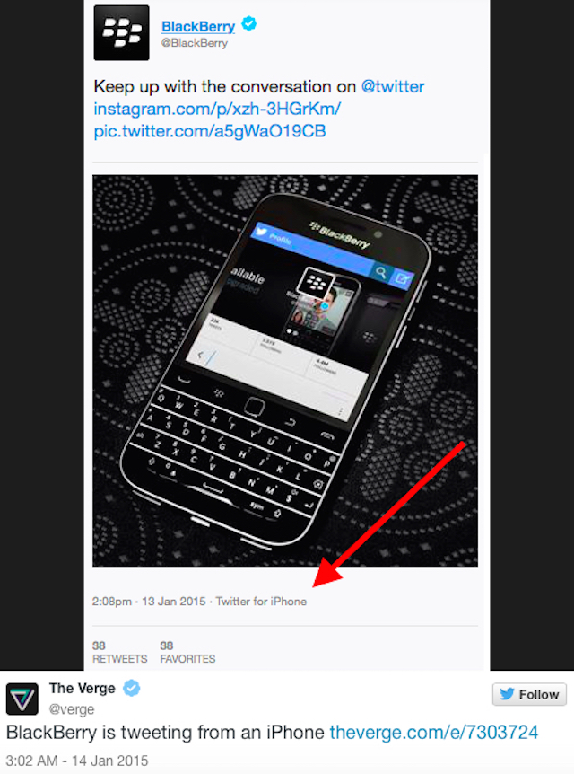 BlackBerry có nhầm lẫn gì chăng?