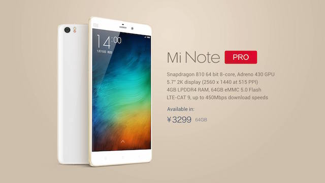 Xiaomi Note Pro