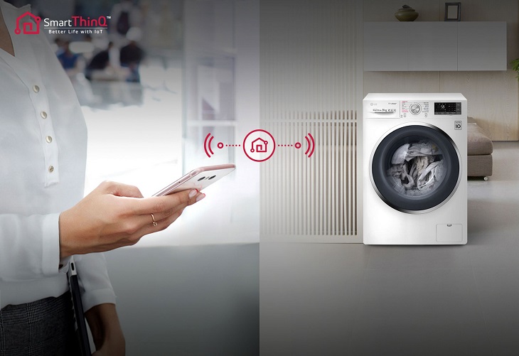 Cho phép điều khiển máy giặt từ xa qua ứng dụng SmartThinQ