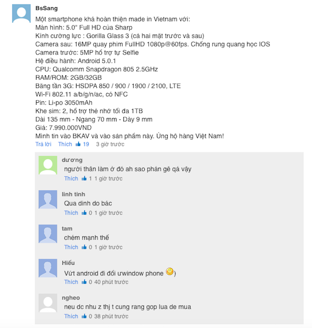 Giá bán và cấu hình tốt?