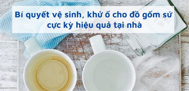 Bí quyết vệ sinh, khử ố cho đồ gốm sứ cực kỳ hiệu quả tại nhà