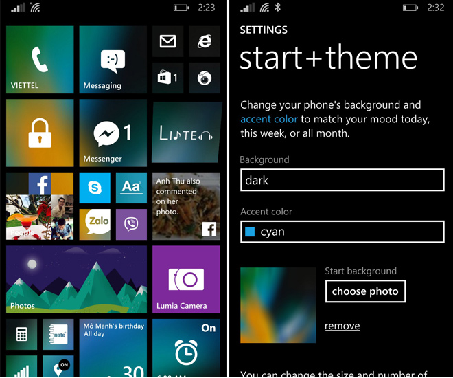 Rò rỉ thêm nhiều ảnh về giao diện Windows 10 trên Lumia 1330