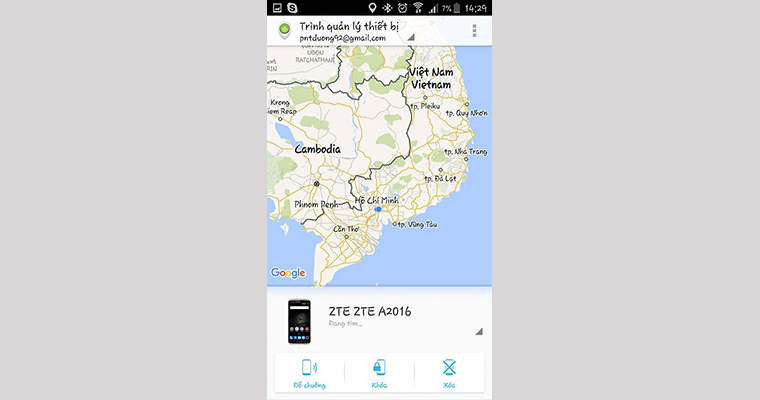Cách tìm điện thoại Android mất với Android Device Manager