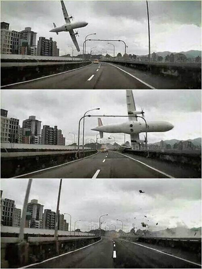 Một chiếc máy bay rơi tại Đài Loan hôm nay