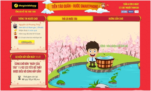 game thả cá chép