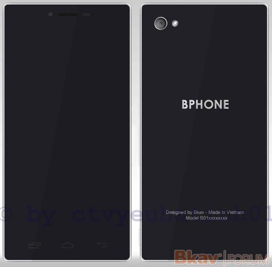 Cũng có một concept do bạn ctvyeuhatinh01 thuộc diễn đàn Bkav Forum đăng tải cho thấy Bphone sẽ có viền siêu mỏng và cạnh viền rất thanh mảnh.