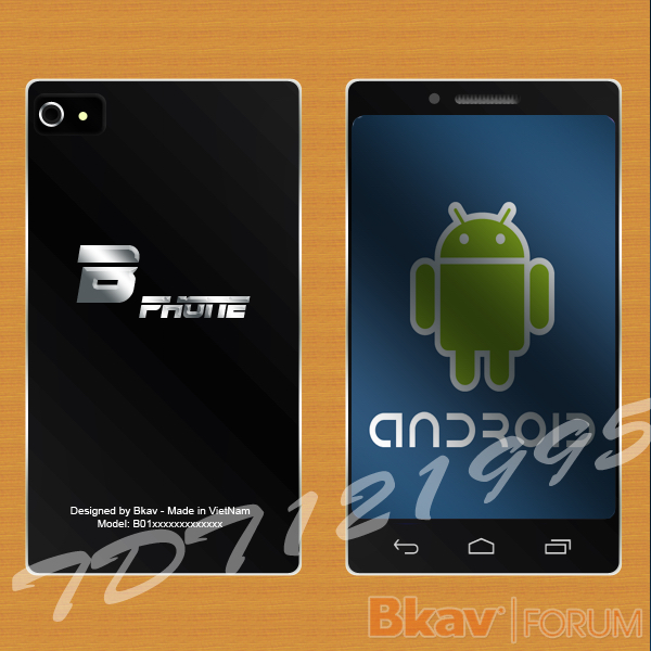 7. Cuối cùng, cũng có một mẫu concept do bạn TDT121995 thuộc diễn đàn Bkav Forum chia sẽ với kiểu dáng khá là mập mạp và mang biểu tượng Android khổng lồ.