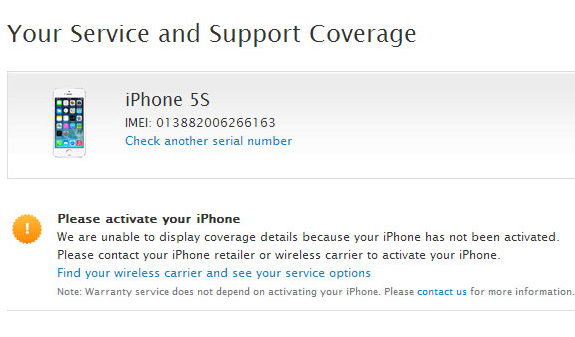 Đây là thông báo cho thấy thiết bị của bạn hoàn toàn mới